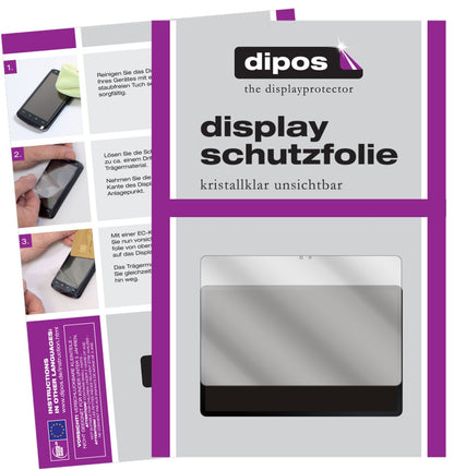 Klare Displayschutzfolie von dipos passend für Samsung Galaxy Tab S7 FE, präziser Zuschnitt und blasenfrei montiert