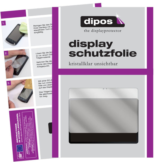 Klare Displayschutzfolie von dipos passend für Samsung Galaxy Tab S7 FE, präziser Zuschnitt und blasenfrei montiert