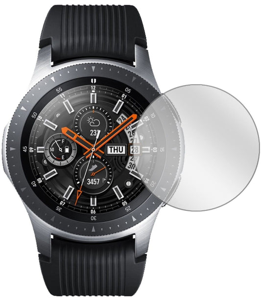 Klare Displayschutzfolie von dipos passend für Samsung Galaxy Watch 42mm, präziser Zuschnitt und blasenfrei montiert