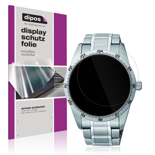 Klare Displayschutzfolie von dipos passend für Seiko 5 Sports SRP513K1, präziser Zuschnitt und blasenfrei montiert