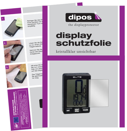 Klare Displayschutzfolie von dipos passend für Specialized Turbo S, präziser Zuschnitt und blasenfrei montiert