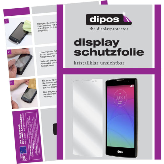 Klare Displayschutzfolie von dipos passend für Spirit LG, präziser Zuschnitt und blasenfrei montiert
