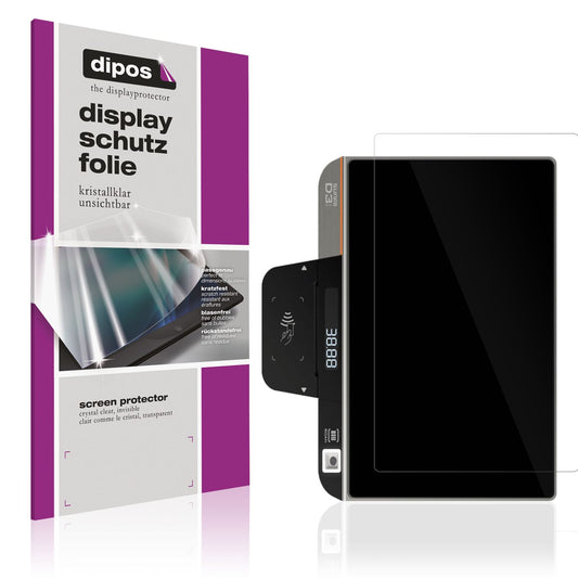 Klare Displayschutzfolie von dipos passend für Sunmi D3 Mini, präziser Zuschnitt und blasenfrei montiert