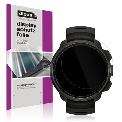 Klare Displayschutzfolie von dipos passend für Suunto Ocean, präziser Zuschnitt und blasenfrei montiert