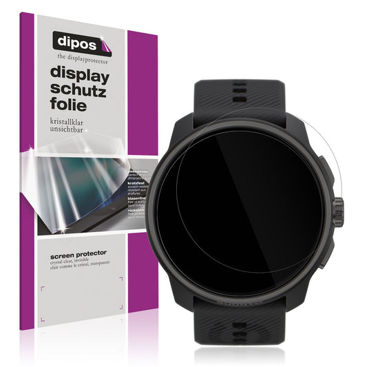 Klare Displayschutzfolie von dipos passend für Suunto Race, präziser Zuschnitt und blasenfrei montiert