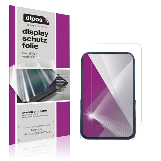 Klare Displayschutzfolie von dipos passend für Todikaper 416147T0QJL0Y3I17772, präziser Zuschnitt und blasenfrei montiert