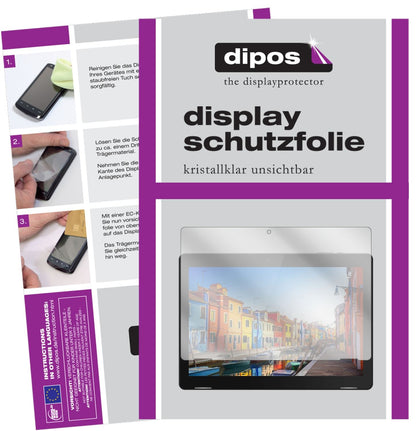 Klare Displayschutzfolie von dipos passend für TrekStor Surftab B10, präziser Zuschnitt und blasenfrei montiert