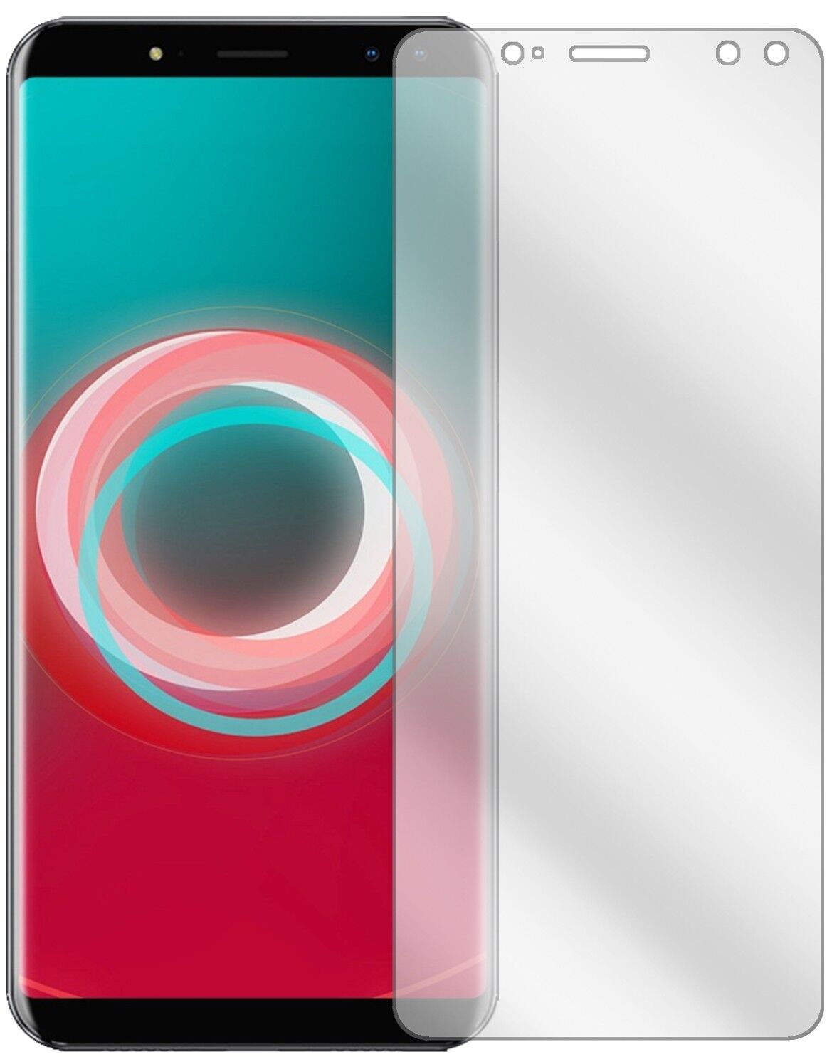 Klare Displayschutzfolie von dipos passend für Ulefone Power 3S, präziser Zuschnitt und blasenfrei montiert