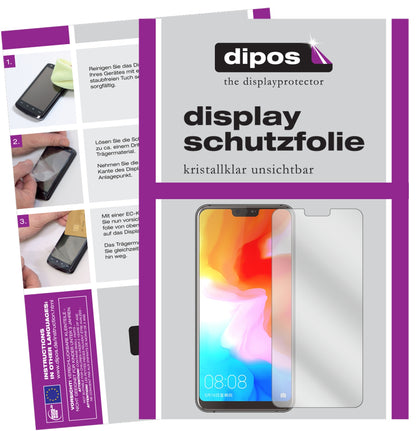 Klare Displayschutzfolie von dipos passend für Ulefone T2, präziser Zuschnitt und blasenfrei montiert