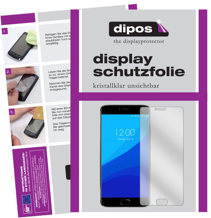 Klare Displayschutzfolie von dipos passend für Umidigi Z1, präziser Zuschnitt und blasenfrei montiert