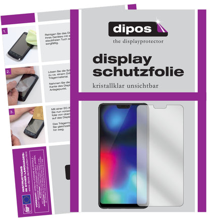 Klare Displayschutzfolie von dipos passend für Vivo Z1i, präziser Zuschnitt und blasenfrei montiert