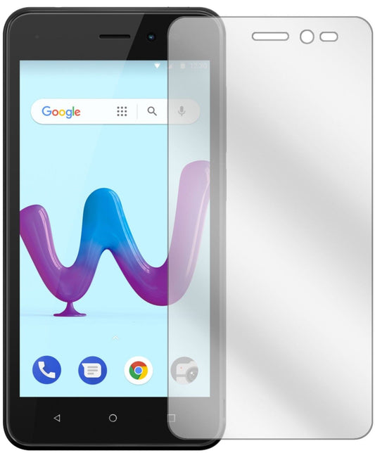 Klare Displayschutzfolie von dipos passend für Wiko Sunny 3, präziser Zuschnitt und blasenfrei montiert