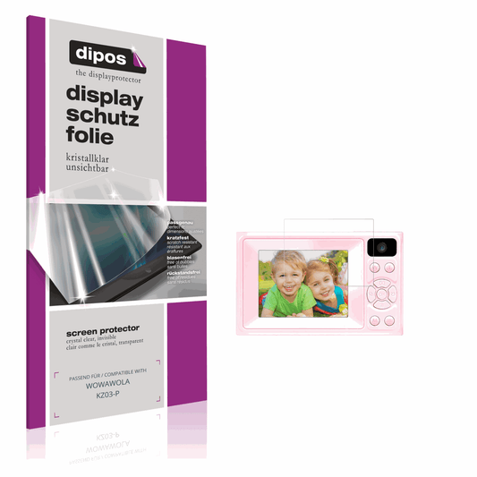 Klare Displayschutzfolie von dipos passend für WOWAWOLA KZ03-P, präziser Zuschnitt und blasenfrei montiert