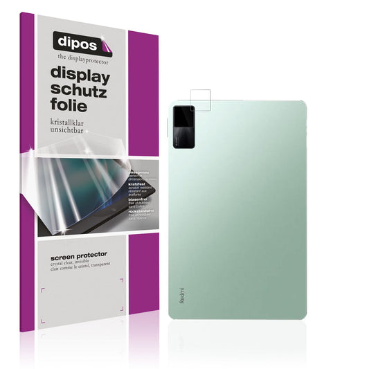 Klare Displayschutzfolie von dipos passend für Xiaomi Redmi Pad SE 11 Zoll Kamera, präziser Zuschnitt und blasenfrei montiert