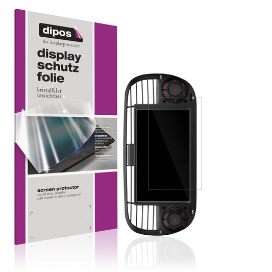 Klare Displayschutzfolie von dipos passend für Xtrons IA7250FLBS, präziser Zuschnitt und blasenfrei montiert