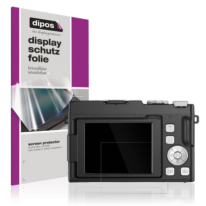 Klare Displayschutzfolie von dipos passend für YiFuar 075bk Digitalkamera, präziser Zuschnitt und blasenfrei montiert