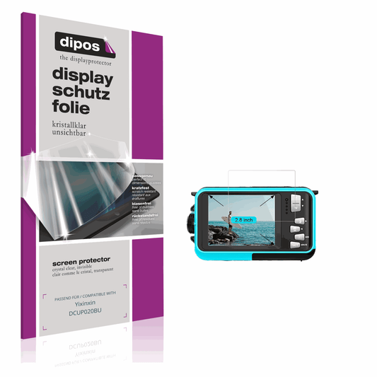 Klare Displayschutzfolie von dipos passend für Yixinxin DCUP020BU, präziser Zuschnitt und blasenfrei montiert