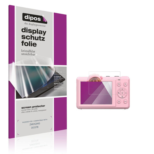 Klare Displayschutzfolie von dipos passend für ZMOQNG DC078, präziser Zuschnitt und blasenfrei montiert