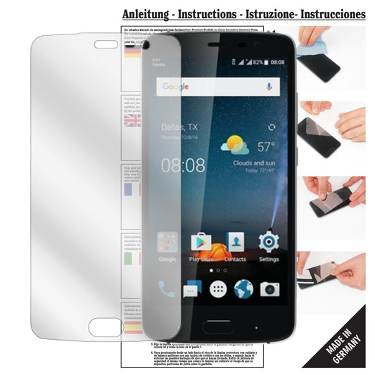 Klare Displayschutzfolie von dipos passend für ZTE Blade V8 Pro, präziser Zuschnitt und blasenfrei montiert