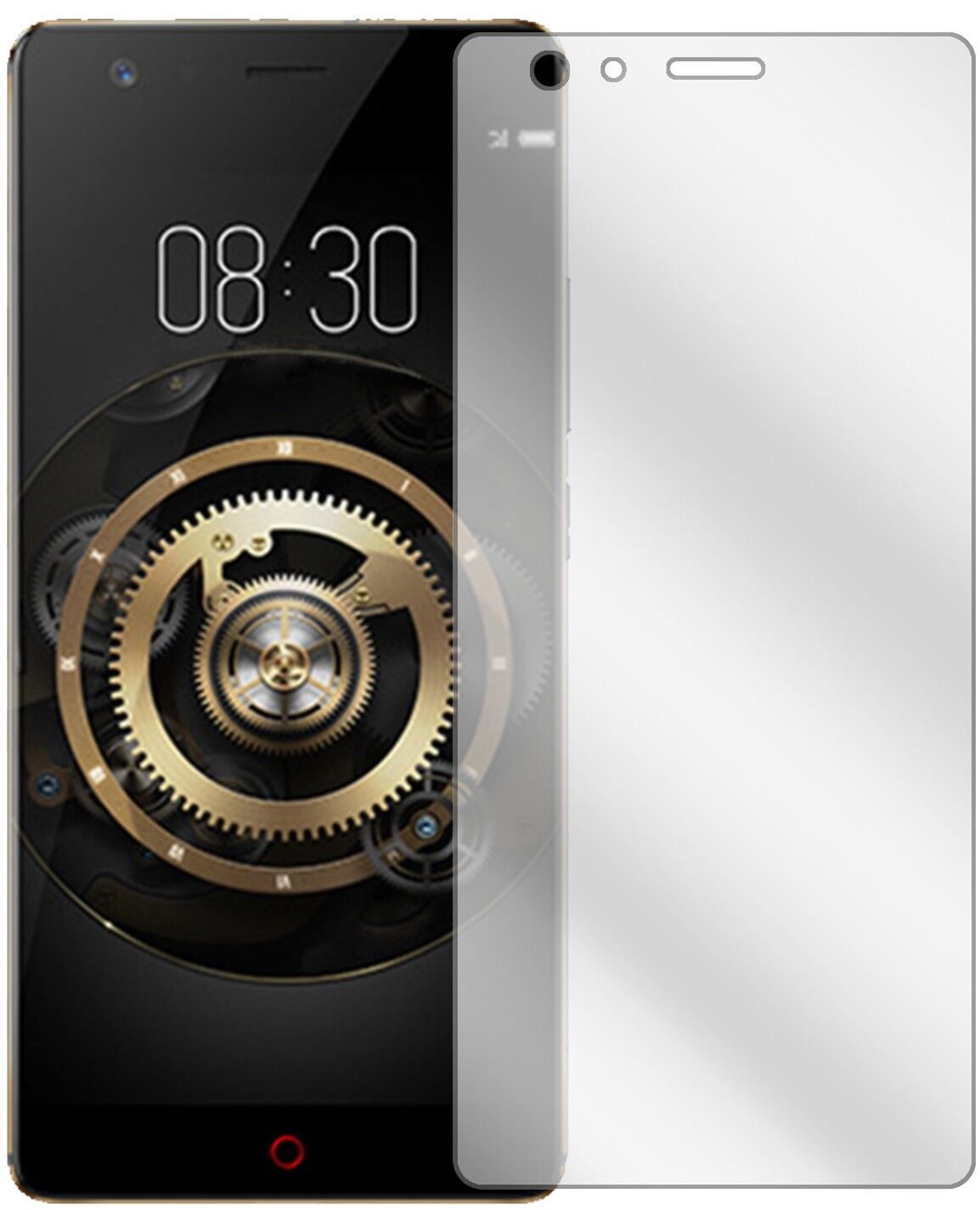 Klare Displayschutzfolie von dipos passend für ZTE Nubia Z17 Lite, präziser Zuschnitt und blasenfrei montiert