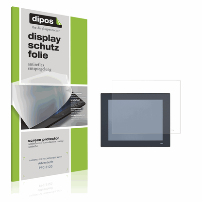 Matte Displayschutzfolie von dipos passend für Advantech PPC-3120, präziser Zuschnitt und blasenfrei montiert