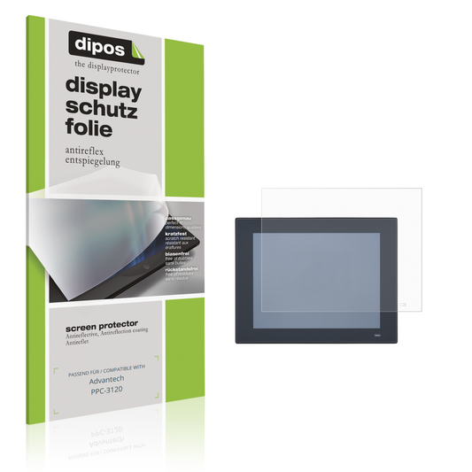 Matte Displayschutzfolie von dipos passend für Advantech PPC-3120, präziser Zuschnitt und blasenfrei montiert