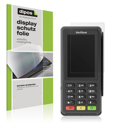 Matte Displayschutzfolie von dipos passend für Adyen P400 Plus, präziser Zuschnitt und blasenfrei montiert