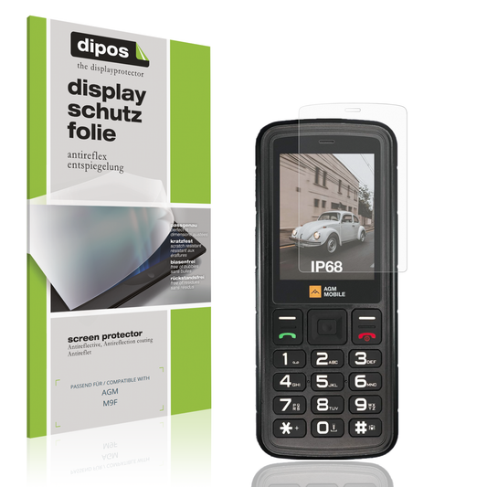 Matte Displayschutzfolie von dipos passend für AGM M9F, präziser Zuschnitt und blasenfrei montiert