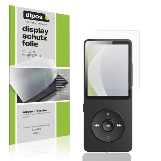 Matte Displayschutzfolie von dipos passend für AGPTEK A02ST, präziser Zuschnitt und blasenfrei montiert