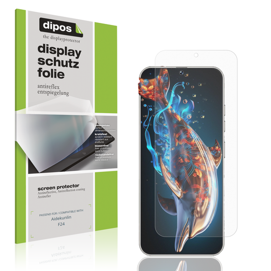 Matte Displayschutzfolie von dipos passend für Aidekunlin F24, präziser Zuschnitt und blasenfrei montiert