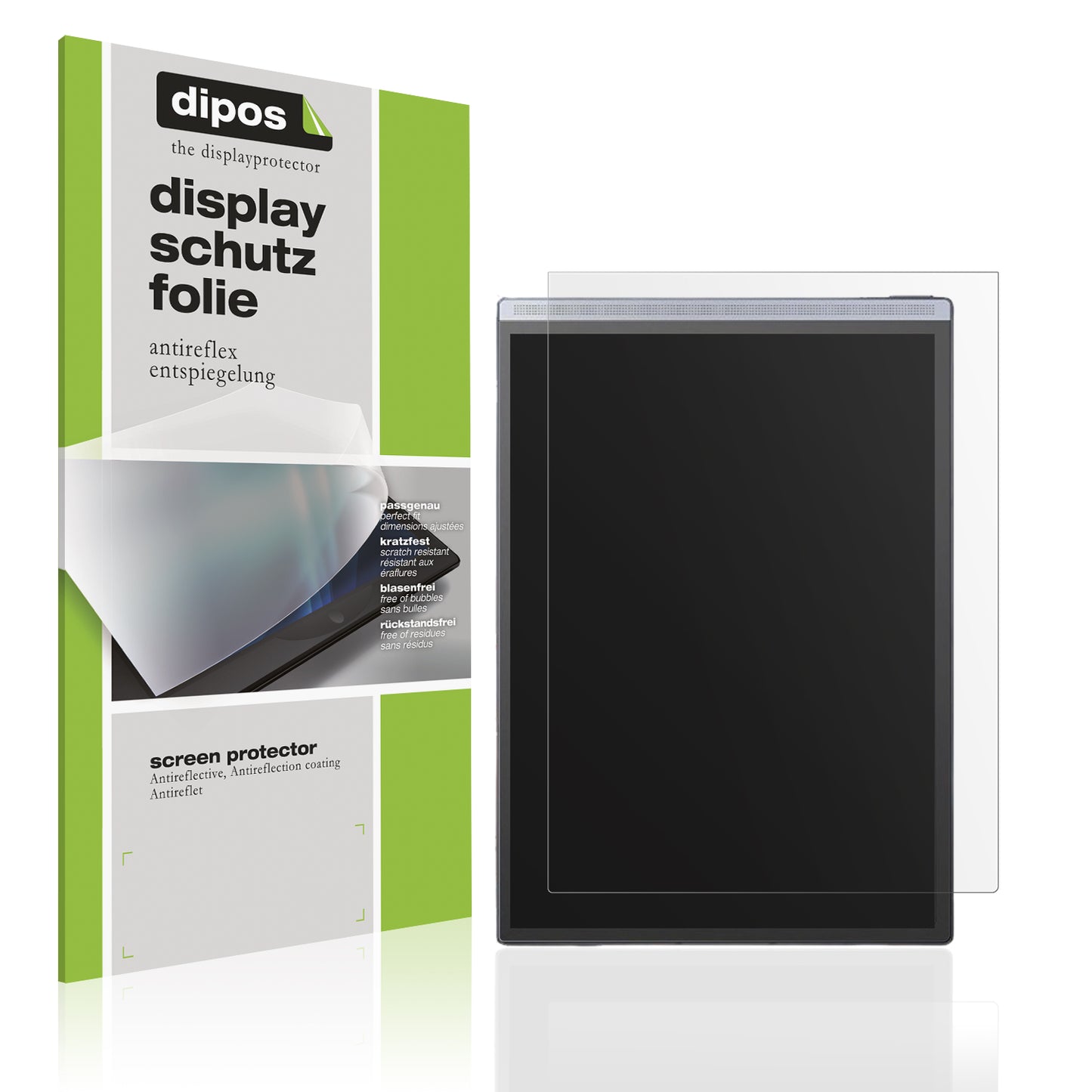 Matte Displayschutzfolie von dipos passend für Ainote Air 2 8.2 Zoll, präziser Zuschnitt und blasenfrei montiert