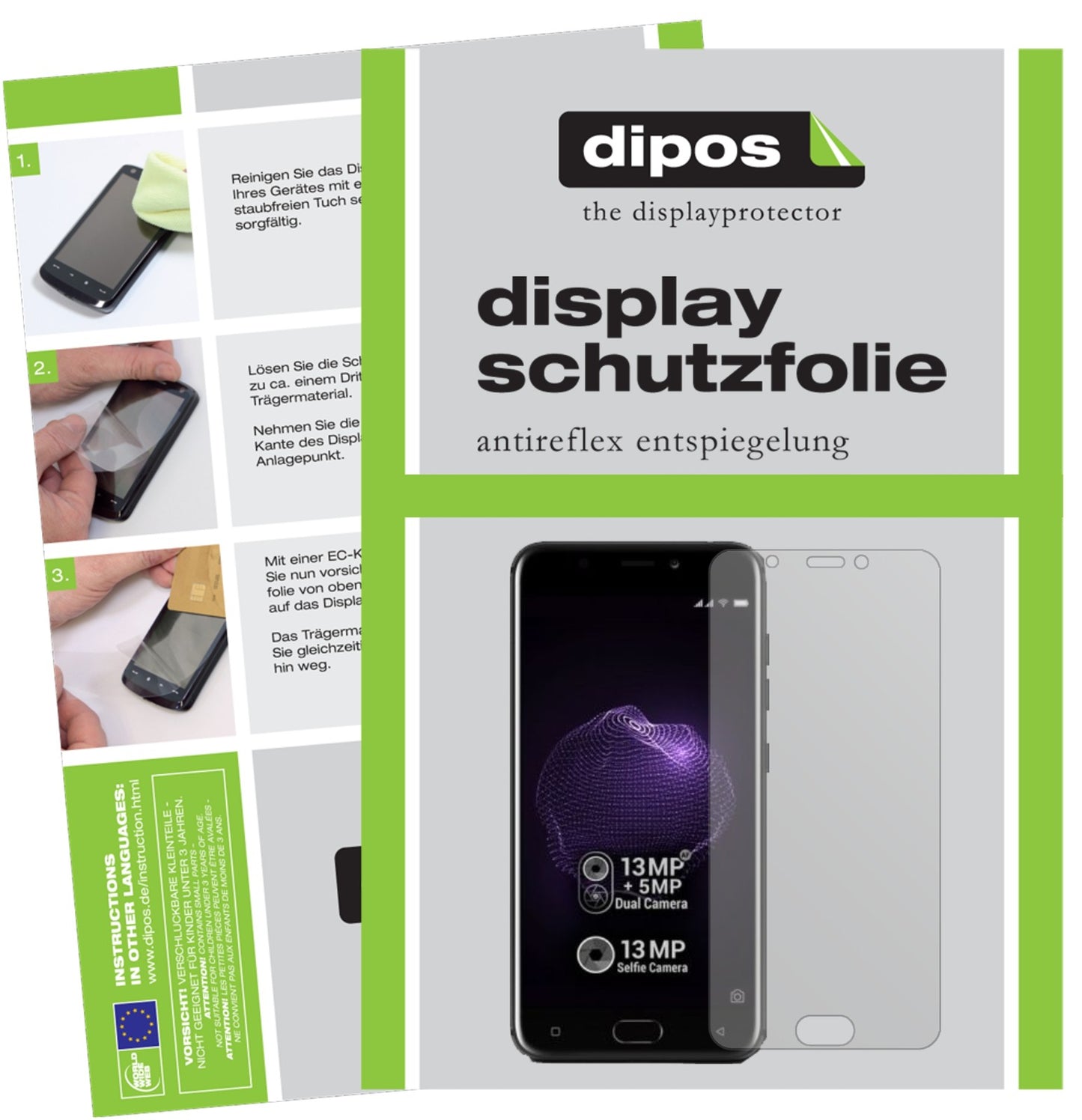 Matte Displayschutzfolie von dipos passend für Allview X4 Soul, präziser Zuschnitt und blasenfrei montiert