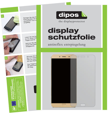 Matte Displayschutzfolie von dipos passend für Allview X4 Soul Lite, präziser Zuschnitt und blasenfrei montiert