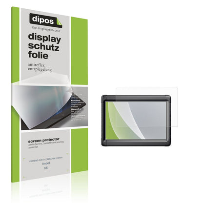 Matte Displayschutzfolie von dipos passend für Ancel X6, präziser Zuschnitt und blasenfrei montiert