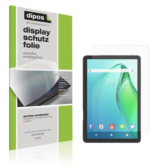 Matte Displayschutzfolie von dipos passend für ANTEMPER D106, präziser Zuschnitt und blasenfrei montiert