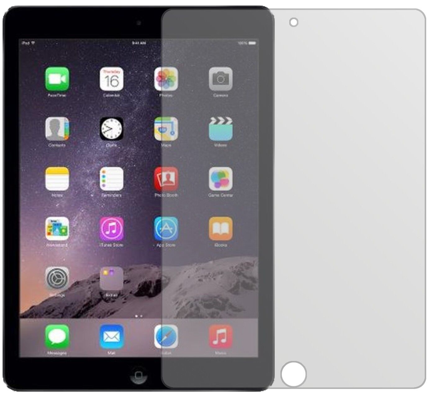 Matte Displayschutzfolie von dipos passend für Apple iPad (2018), präziser Zuschnitt und blasenfrei montiert