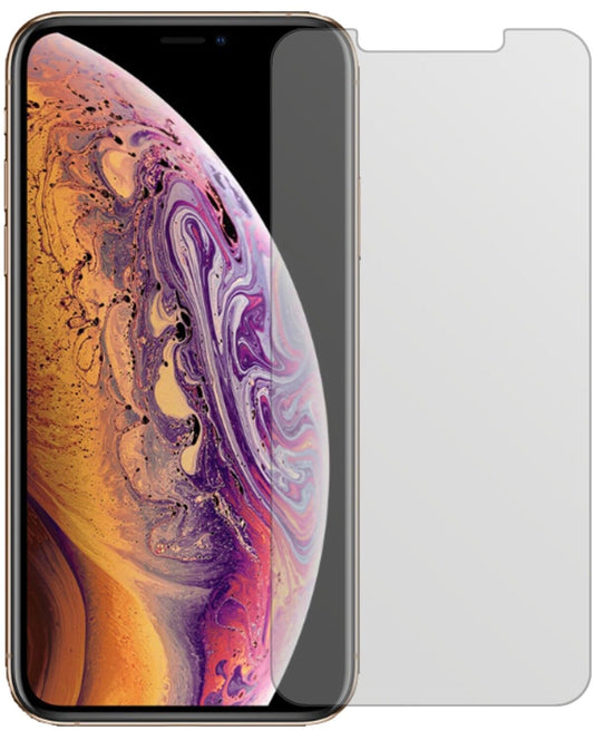 Matte Displayschutzfolie von dipos passend für Apple iPhone XS, präziser Zuschnitt und blasenfrei montiert