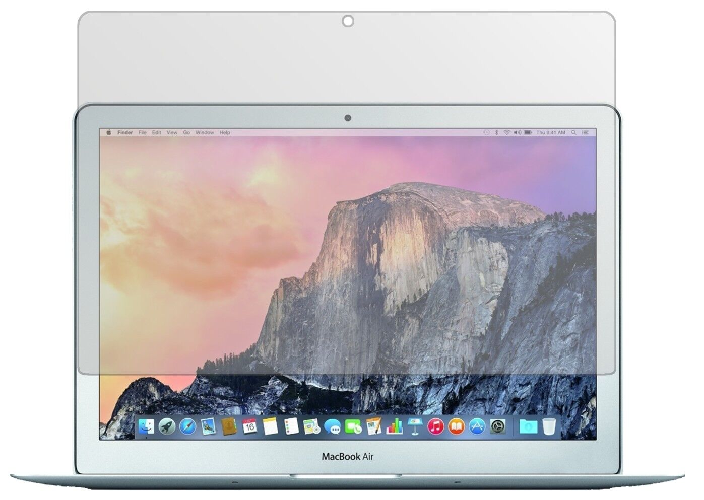Matte Displayschutzfolie von dipos passend für Apple MacBook Air 13 Zoll 2015, präziser Zuschnitt und blasenfrei montiert