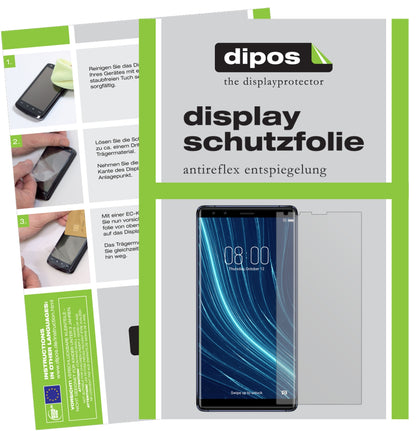 Matte Displayschutzfolie von dipos passend für Archos Diamond Omega, präziser Zuschnitt und blasenfrei montiert