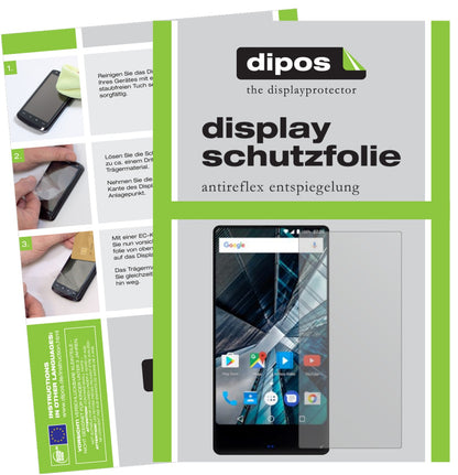 Matte Displayschutzfolie von dipos passend für Archos Sense 55 S, präziser Zuschnitt und blasenfrei montiert