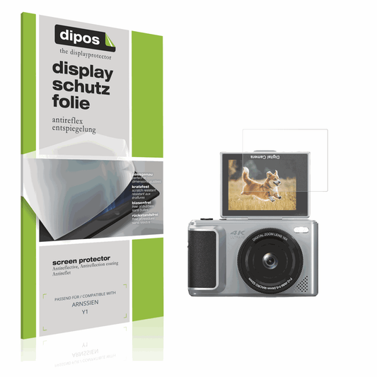 Matte Displayschutzfolie von dipos passend für ARNSSIEN Y1, präziser Zuschnitt und blasenfrei montiert