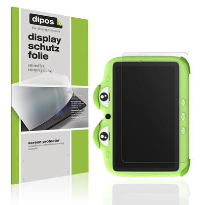 Matte Displayschutzfolie von dipos passend für Ascrecem Kinder Tablet 7 Zoll, präziser Zuschnitt und blasenfrei montiert