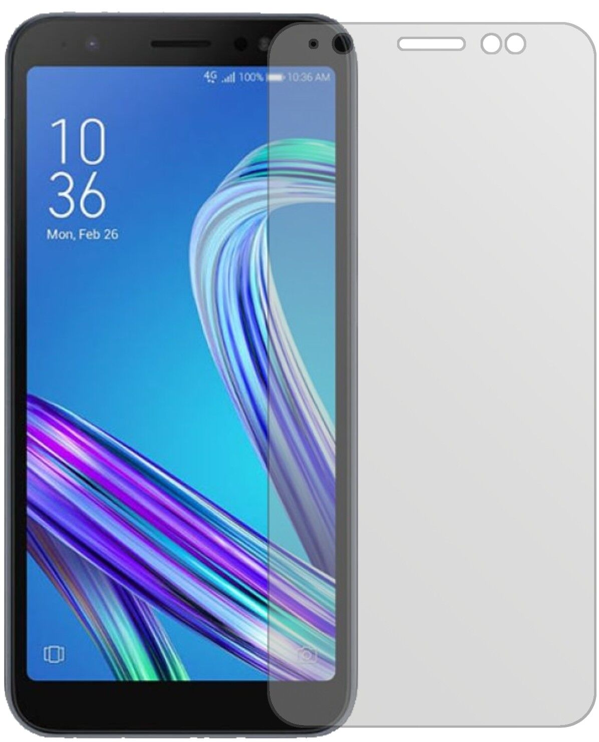 Matte Displayschutzfolie von dipos passend für Asus Zenfone Live L1 ZA550KL, präziser Zuschnitt und blasenfrei montiert