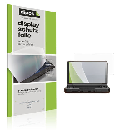 Matte Displayschutzfolie von dipos passend für AYN Thor, präziser Zuschnitt und blasenfrei montiert