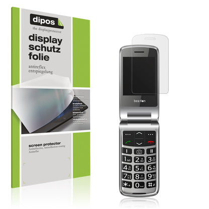 Matte Displayschutzfolie von dipos passend für Beafon SL605, präziser Zuschnitt und blasenfrei montiert