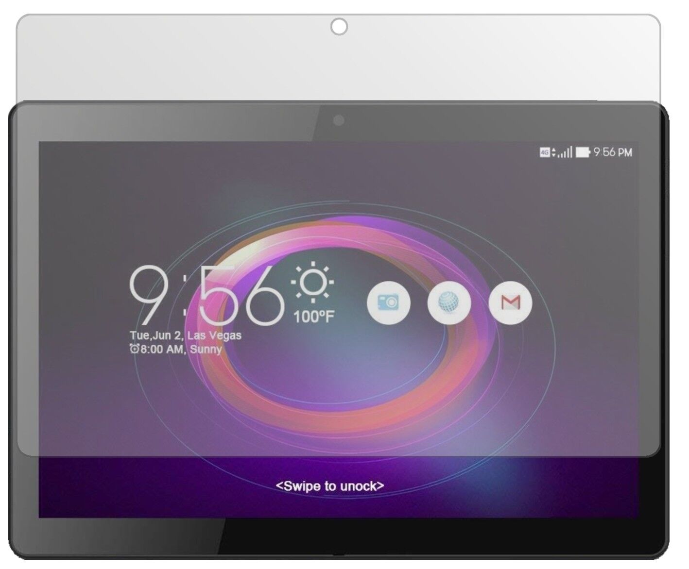 Matte Displayschutzfolie von dipos passend für Beneve Tablet PC 10.1 Zoll, präziser Zuschnitt und blasenfrei montiert
