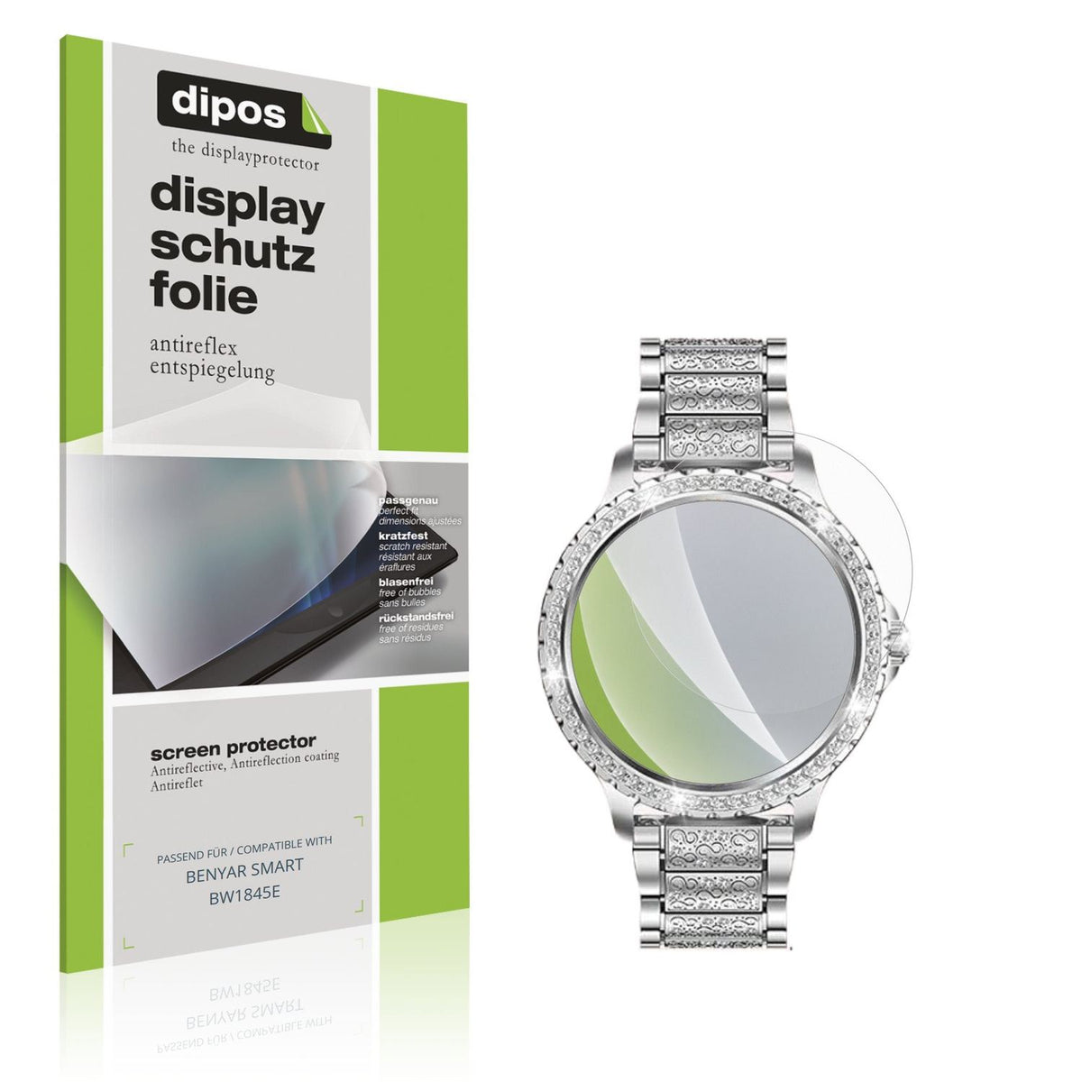 Matte Displayschutzfolie von dipos passend für BENYAR SMART BW1845E, präziser Zuschnitt und blasenfrei montiert