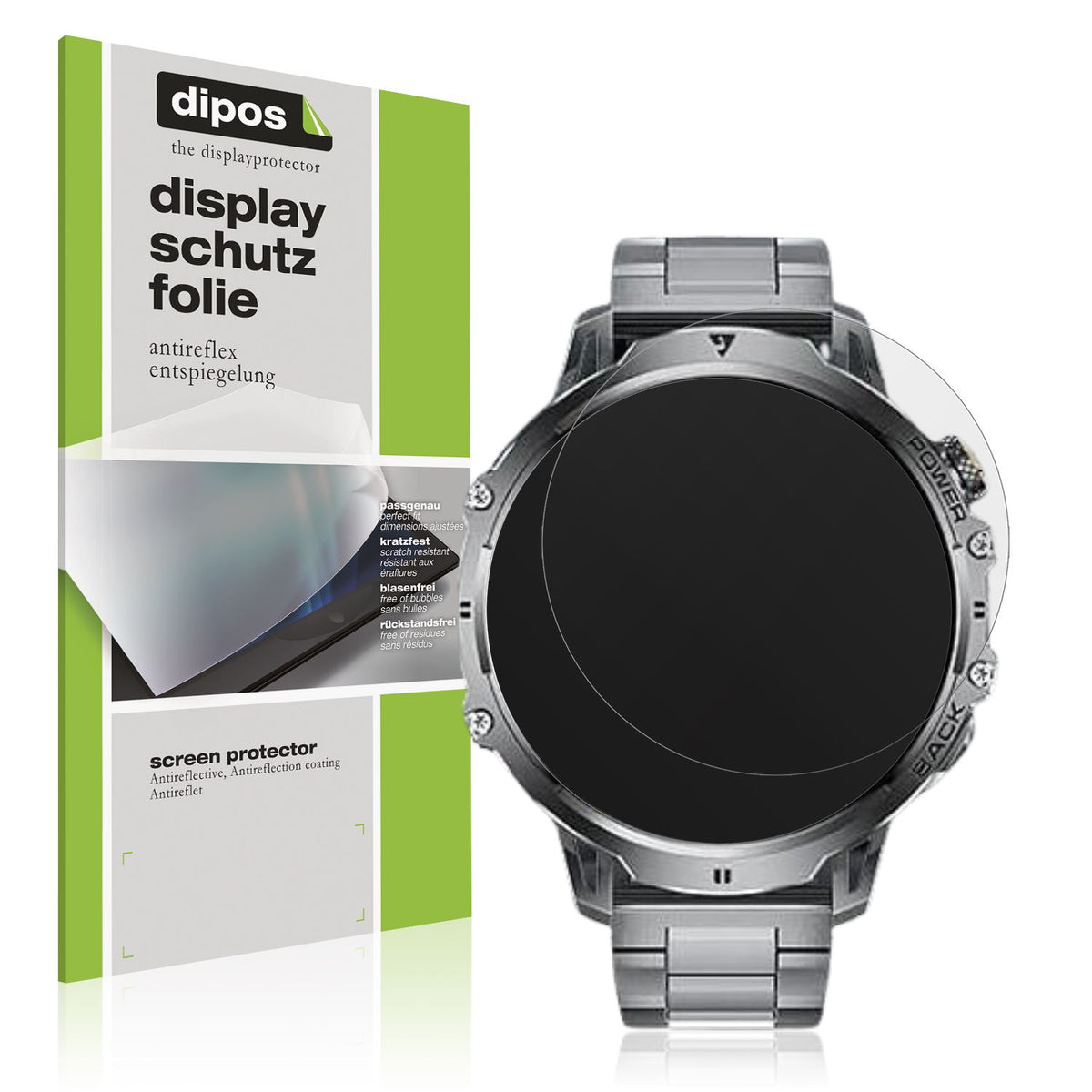 Matte Displayschutzfolie von dipos passend für Benyar EF13-E, präziser Zuschnitt und blasenfrei montiert