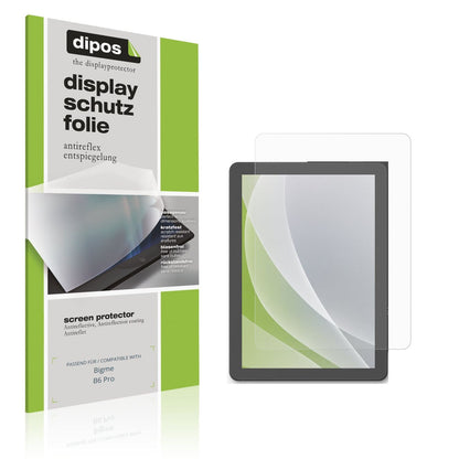 Matte Displayschutzfolie von dipos passend für Bigme B6 Pro, präziser Zuschnitt und blasenfrei montiert