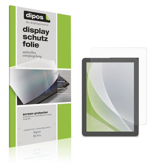 Matte Displayschutzfolie von dipos passend für Bigme B6 Pro, präziser Zuschnitt und blasenfrei montiert